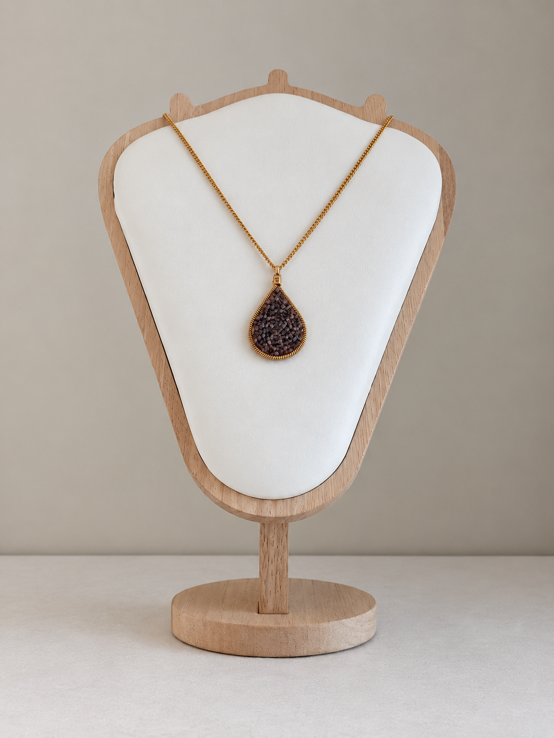 Repurposed Purple Earring Pendant Necklace