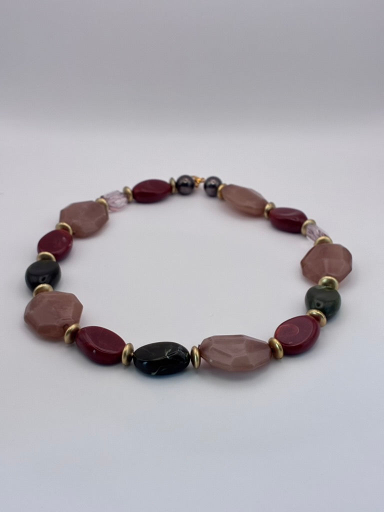 Repurposed Vintage Beaded Necklace