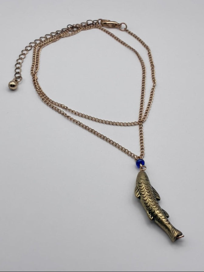 Fish Charm Pendant Necklace